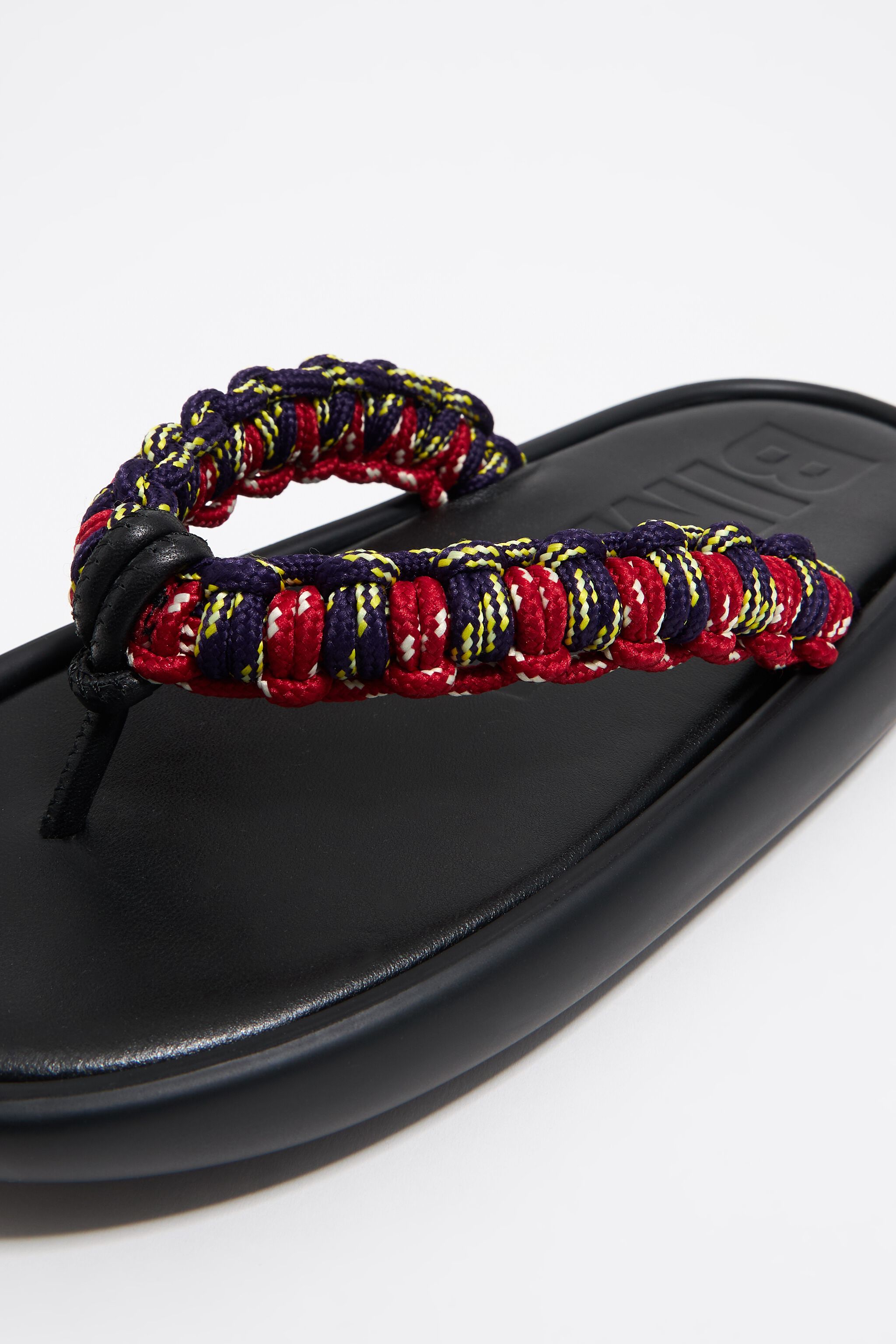 Multicolor rope boat sandal