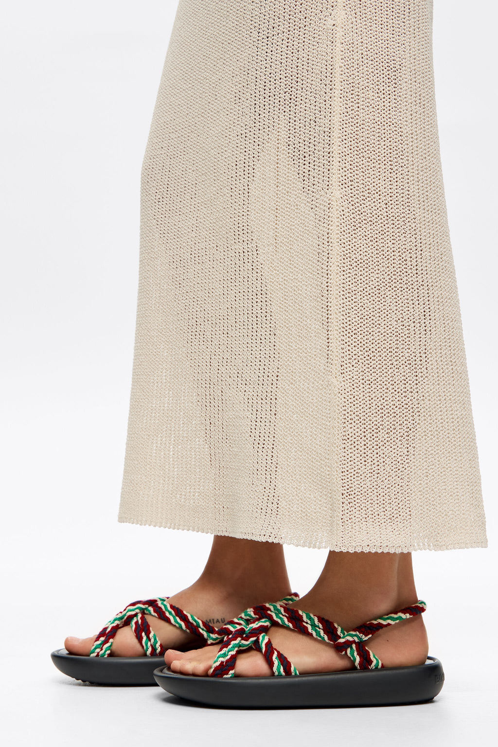 Chunky rope boat sandal