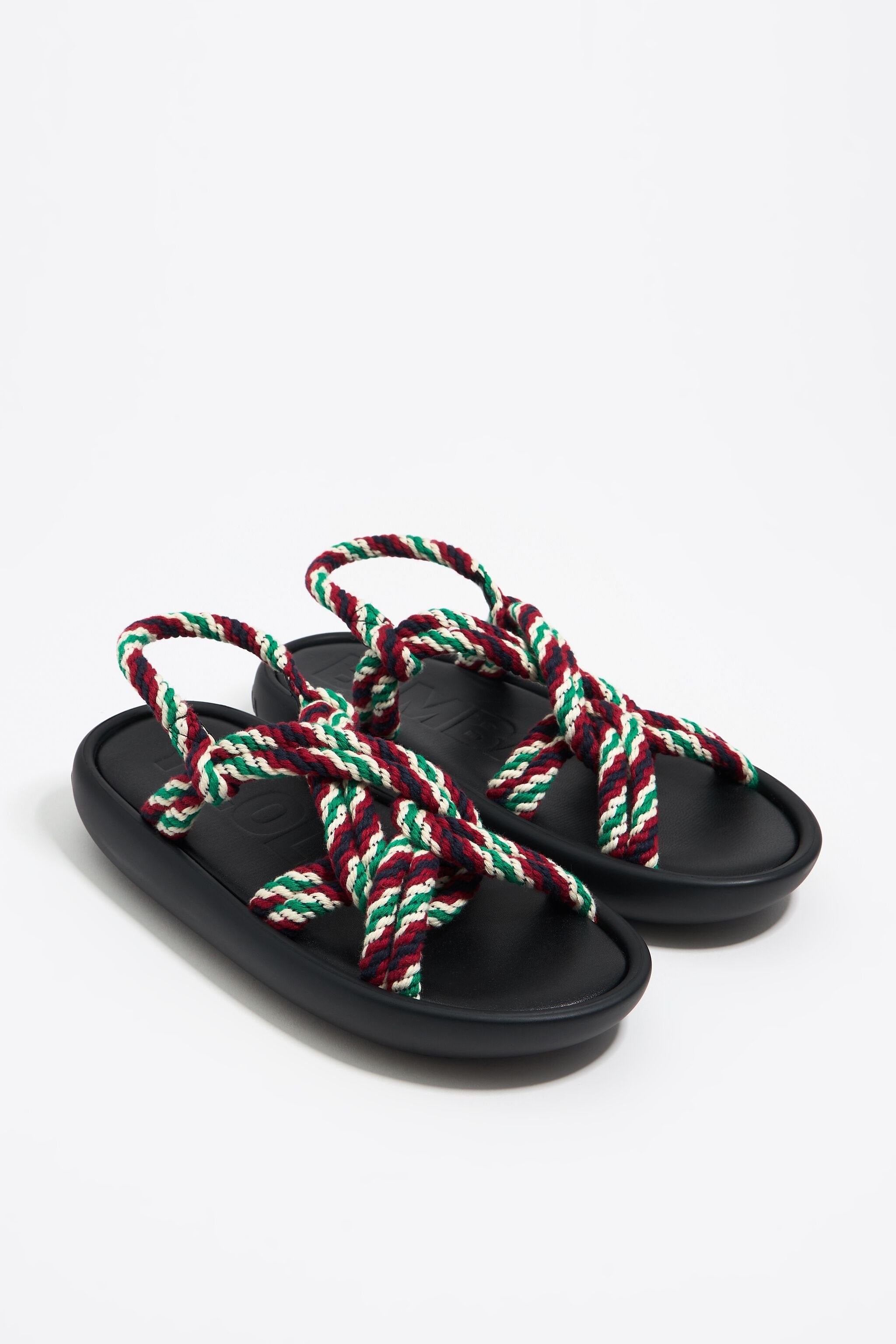 Chunky rope boat sandal