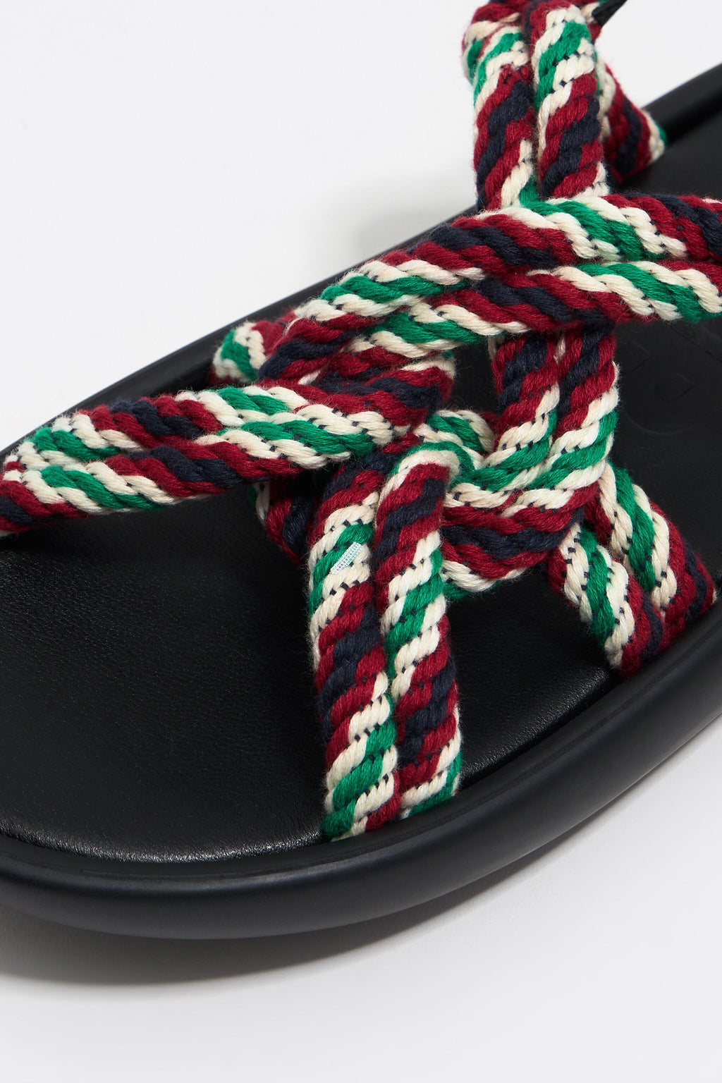 Chunky rope boat sandal