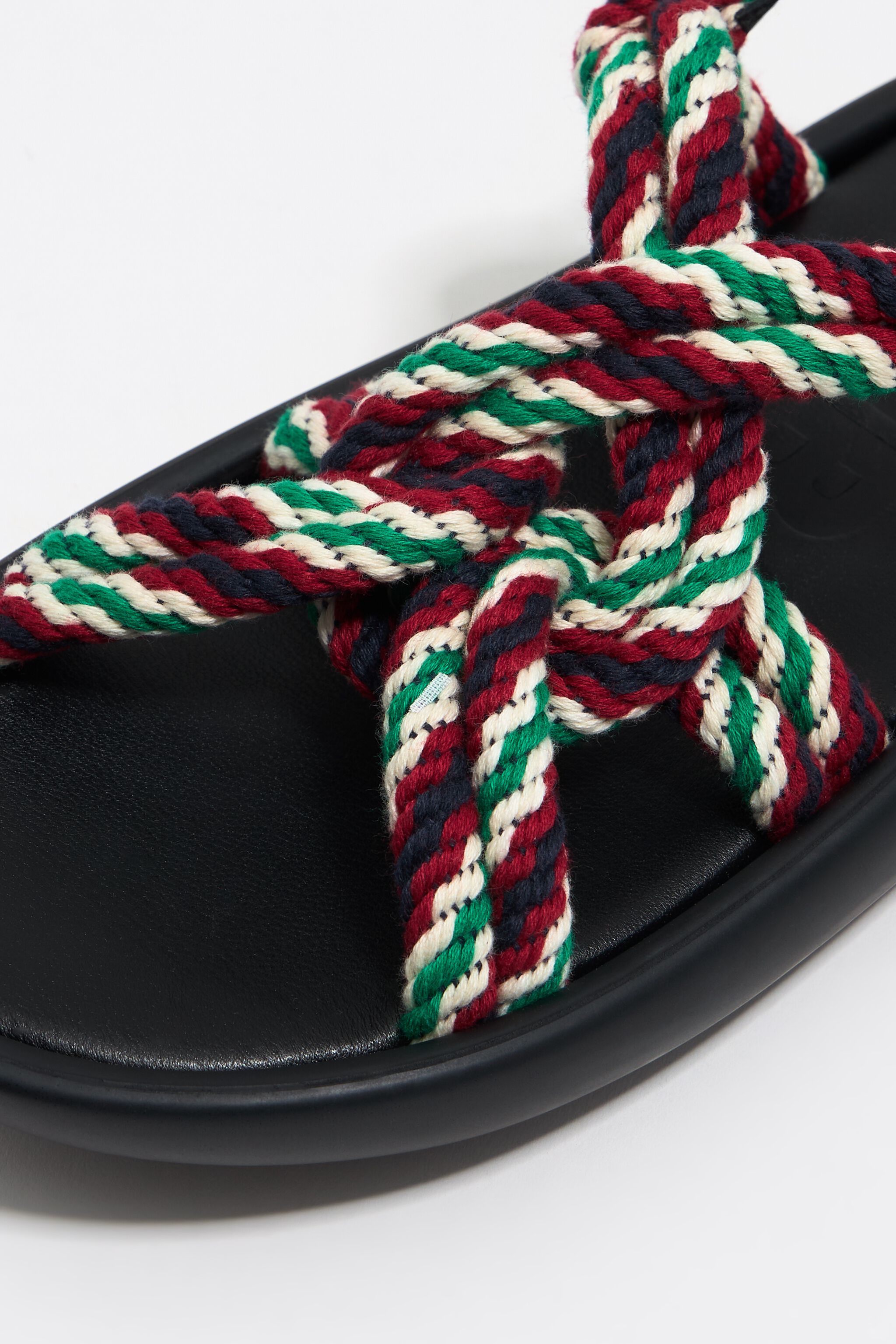 Chunky rope boat sandal