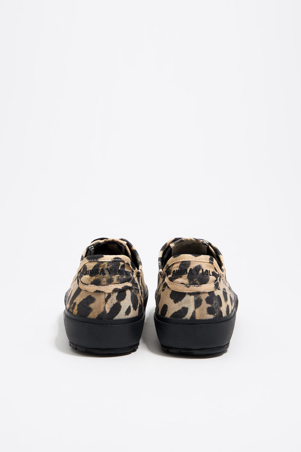 Leopard nylon vulcanized sneaker