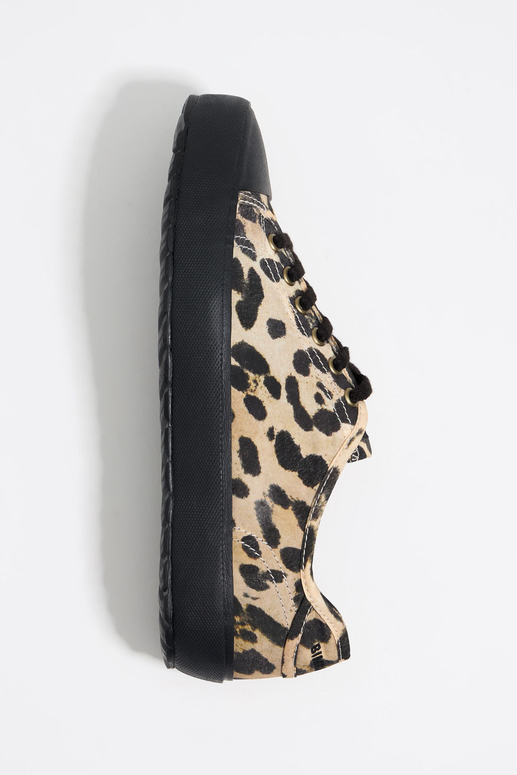 Leopard nylon vulcanized sneaker