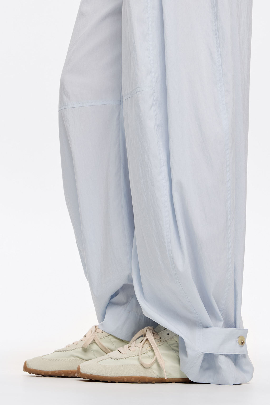 Aquamarine suede and technical fabric 13 29 sneaker