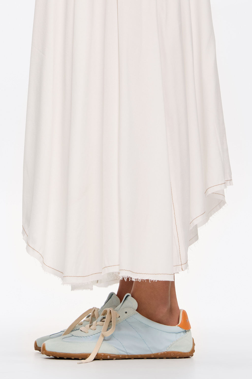 Blue suede and technical fabric 13 29 sneaker