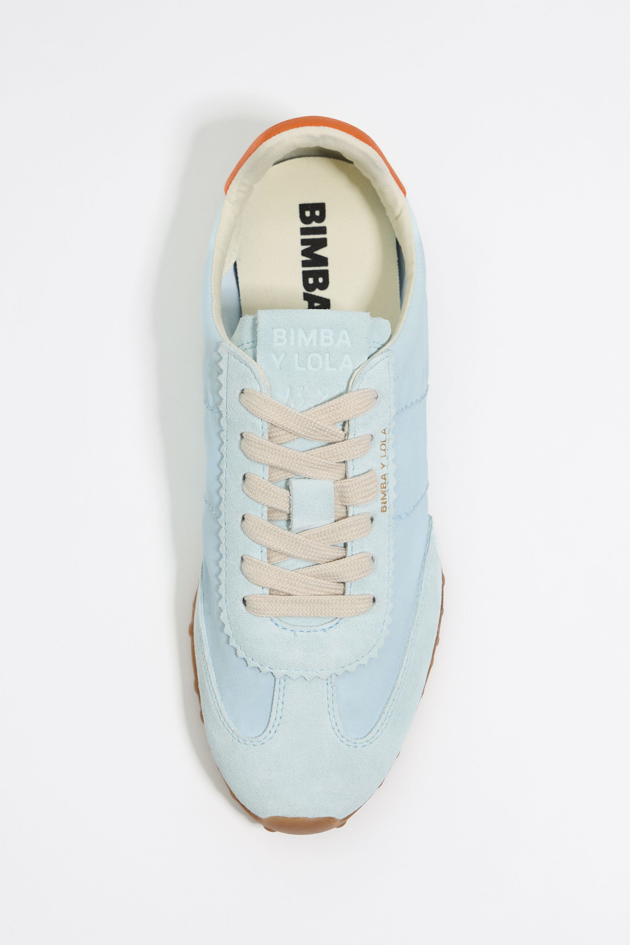 Blue suede and technical fabric 13 29 sneaker