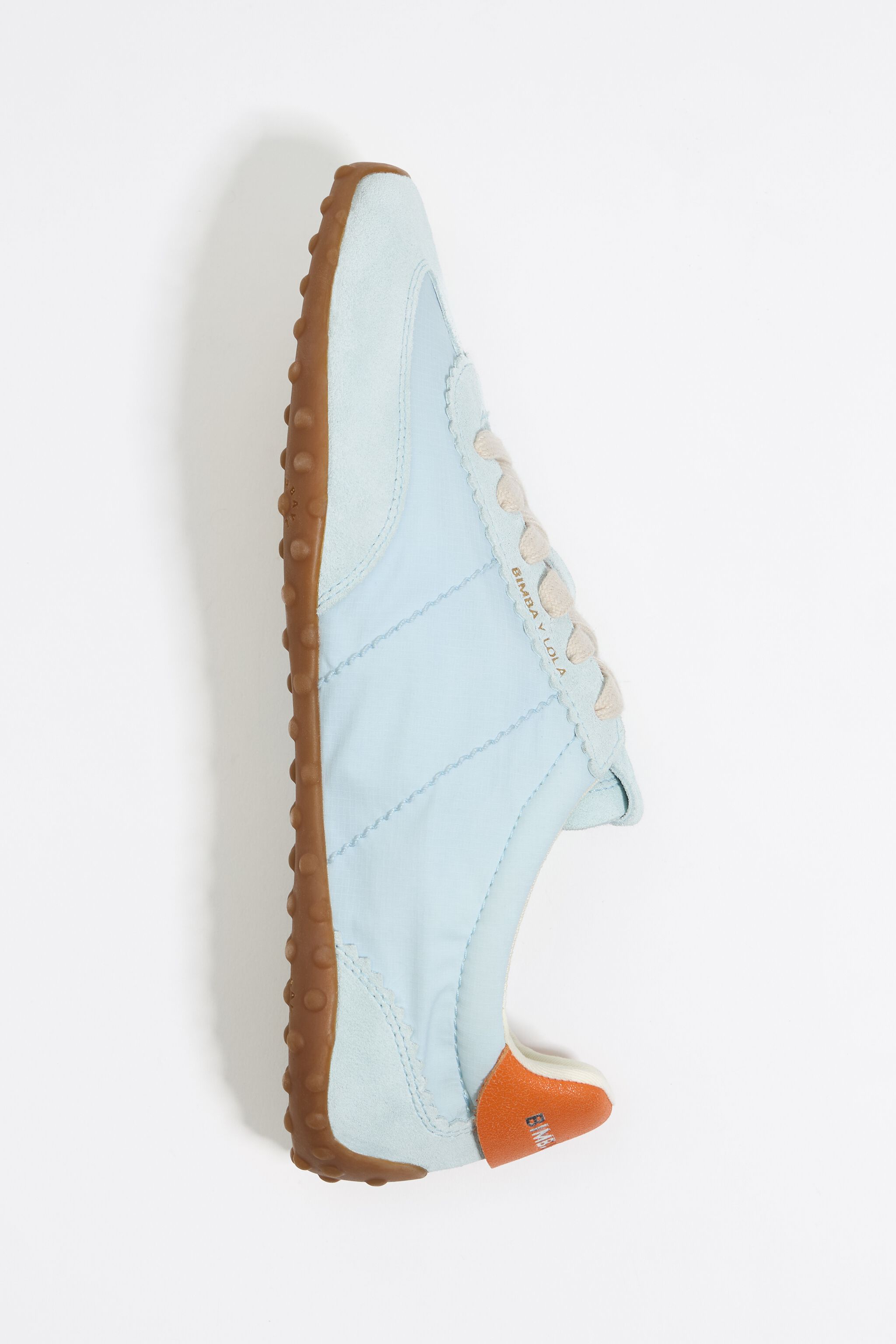 Blue suede and technical fabric 13 29 sneaker