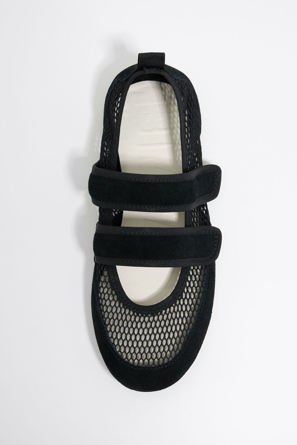 Black net sporty ballerina