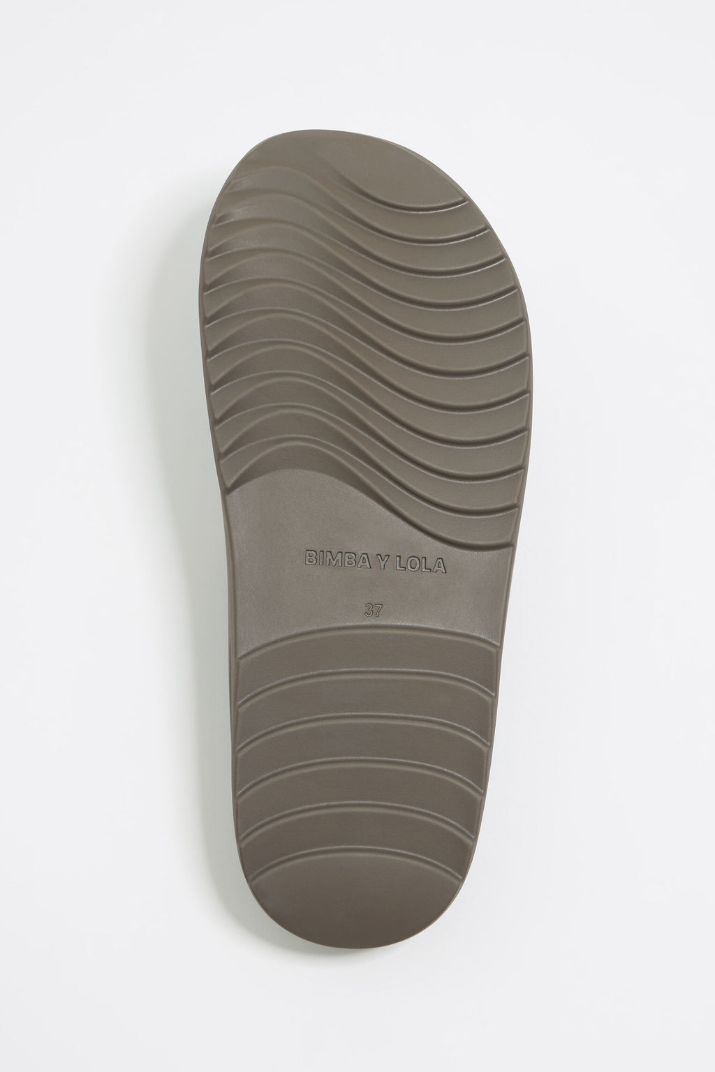 Khaki platform flip-flop