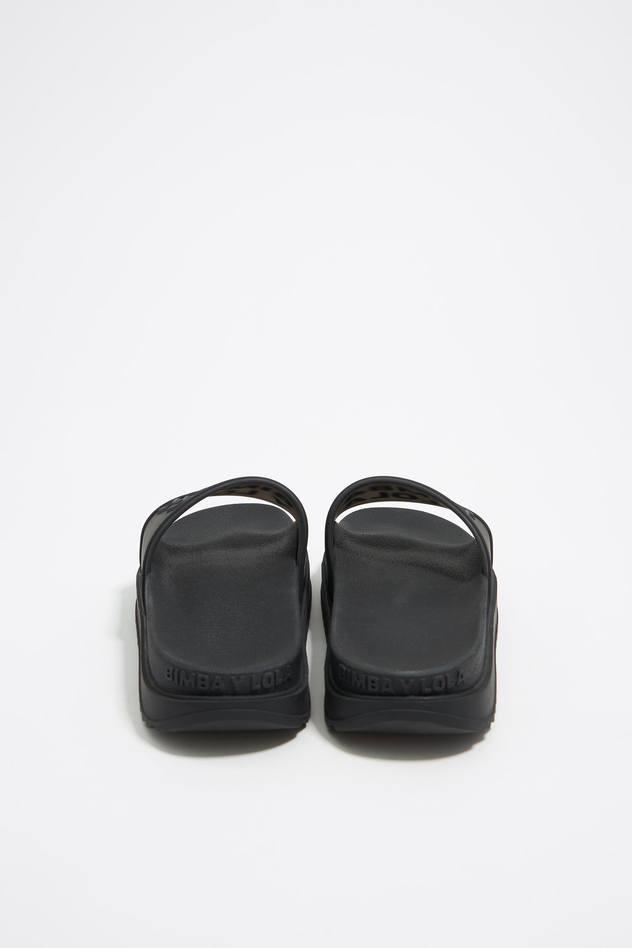 Black platform slider