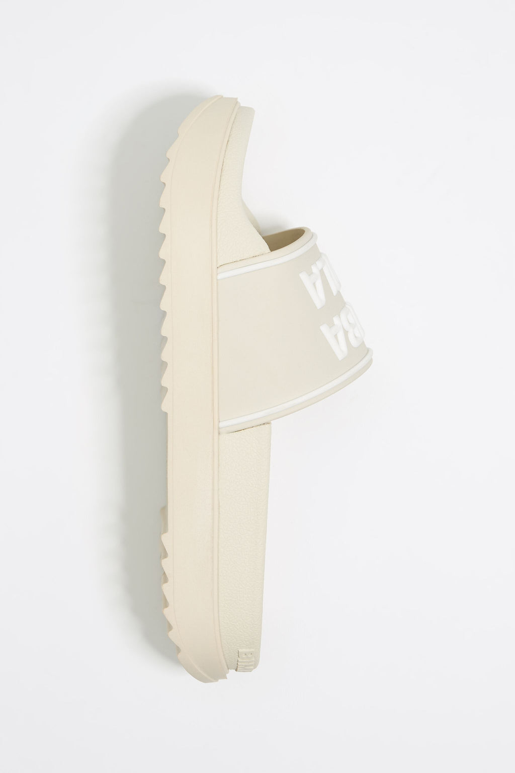 Beige platform slider