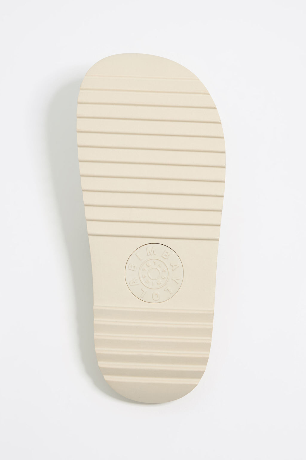 Beige platform slider