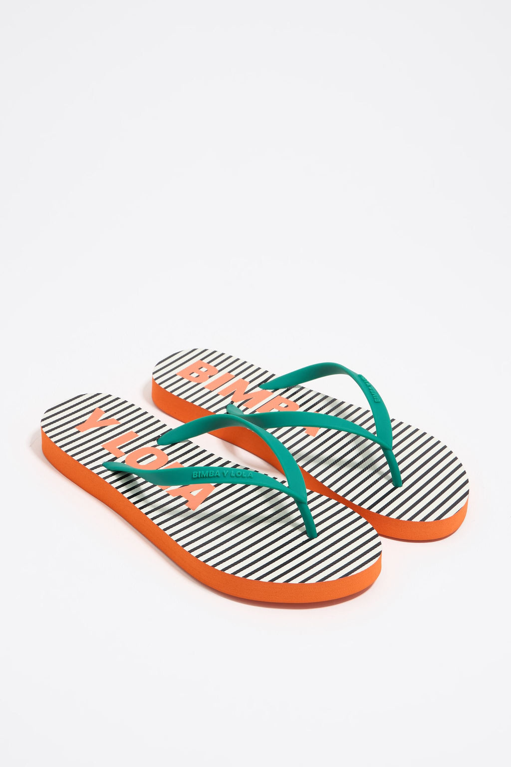Striped flip-flop