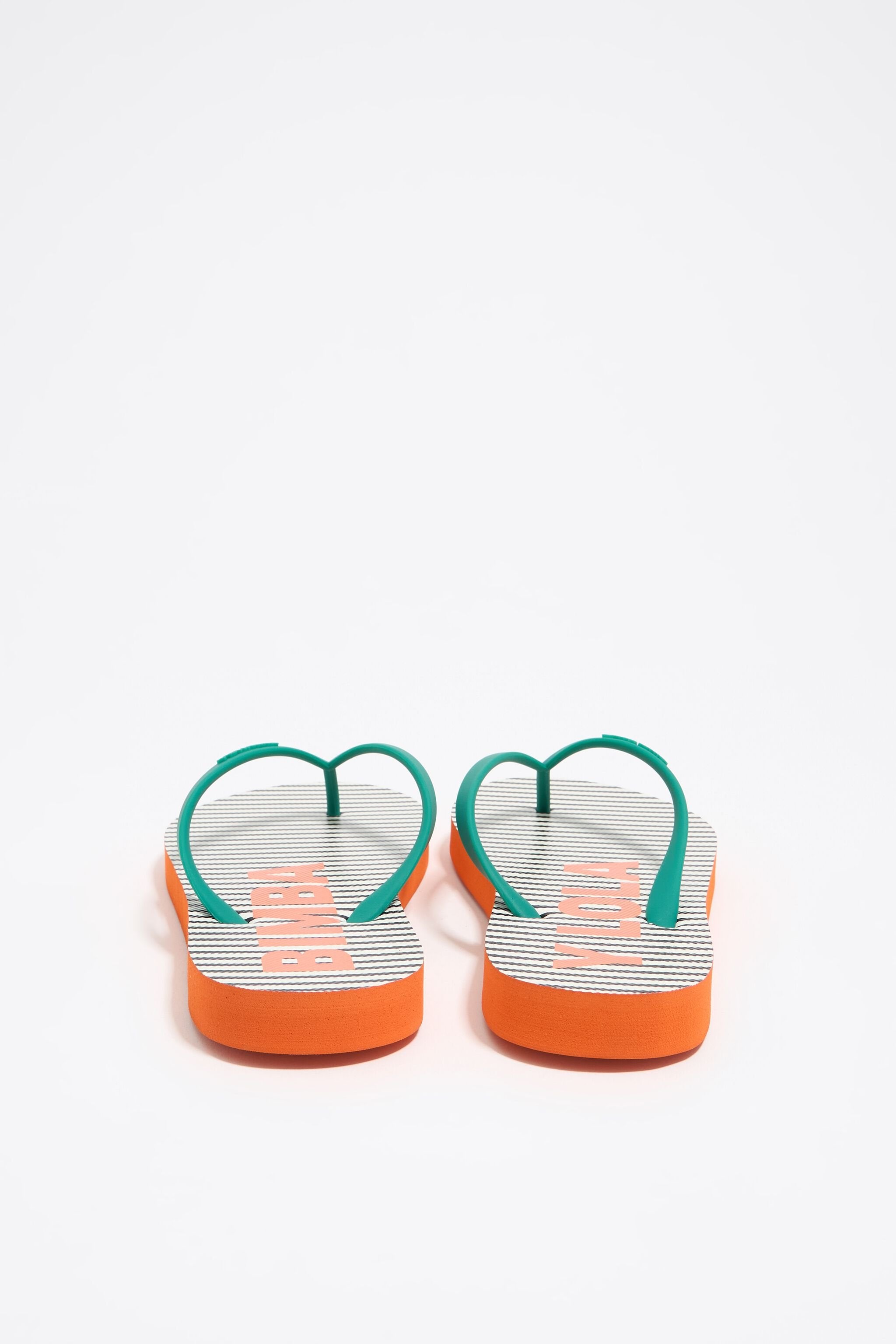 Striped flip-flop
