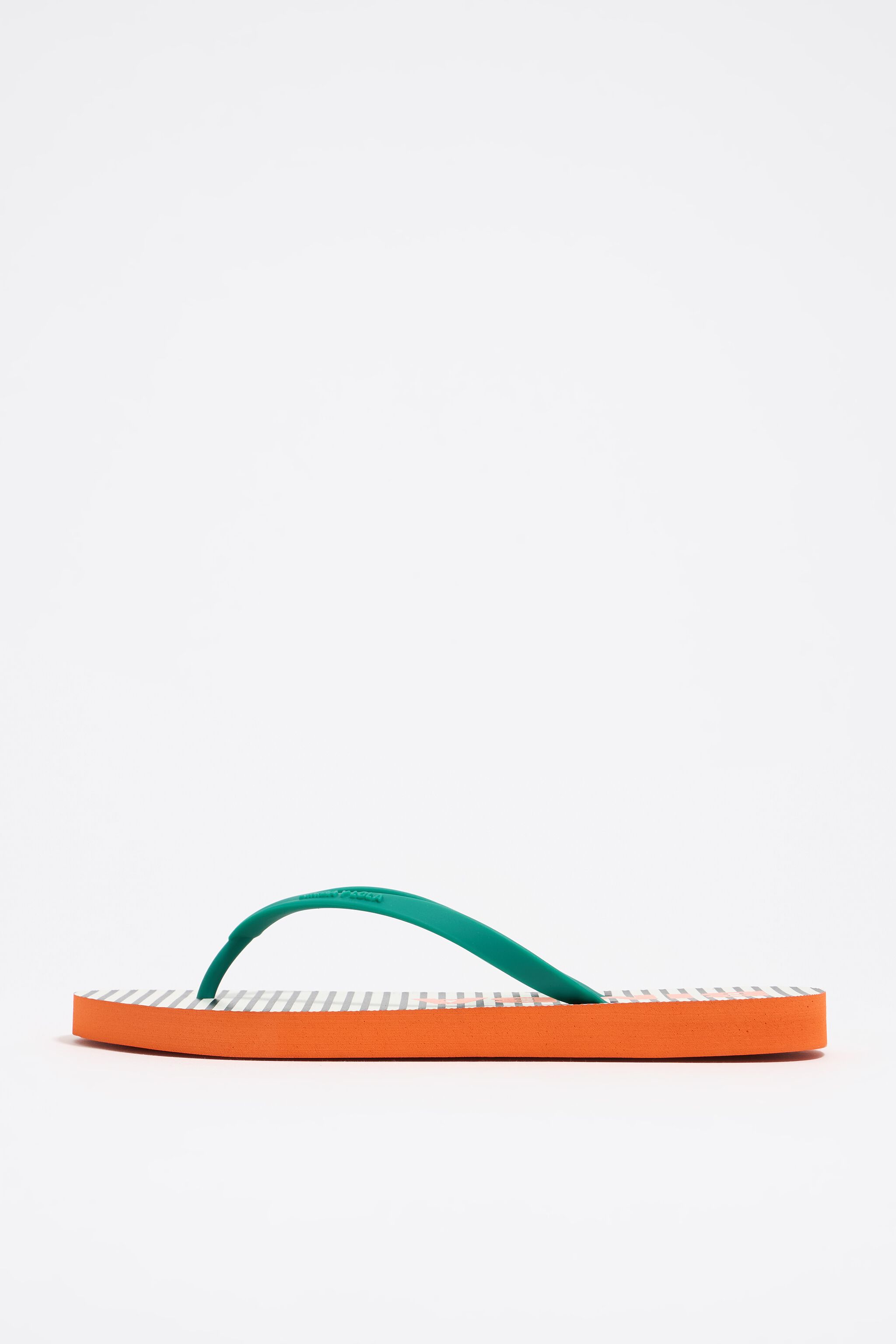 Striped flip-flop