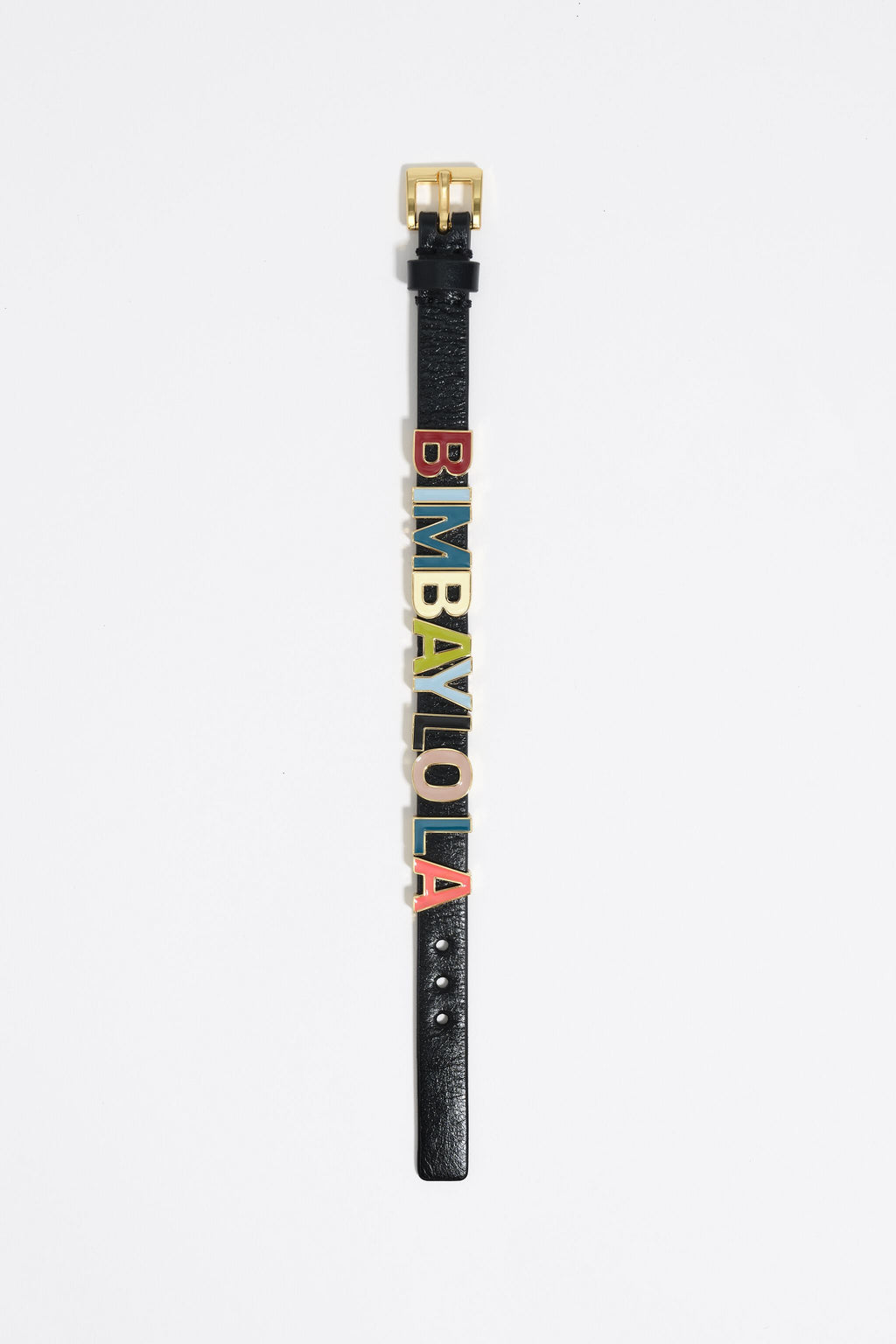 Multicolored logo strap bracelet