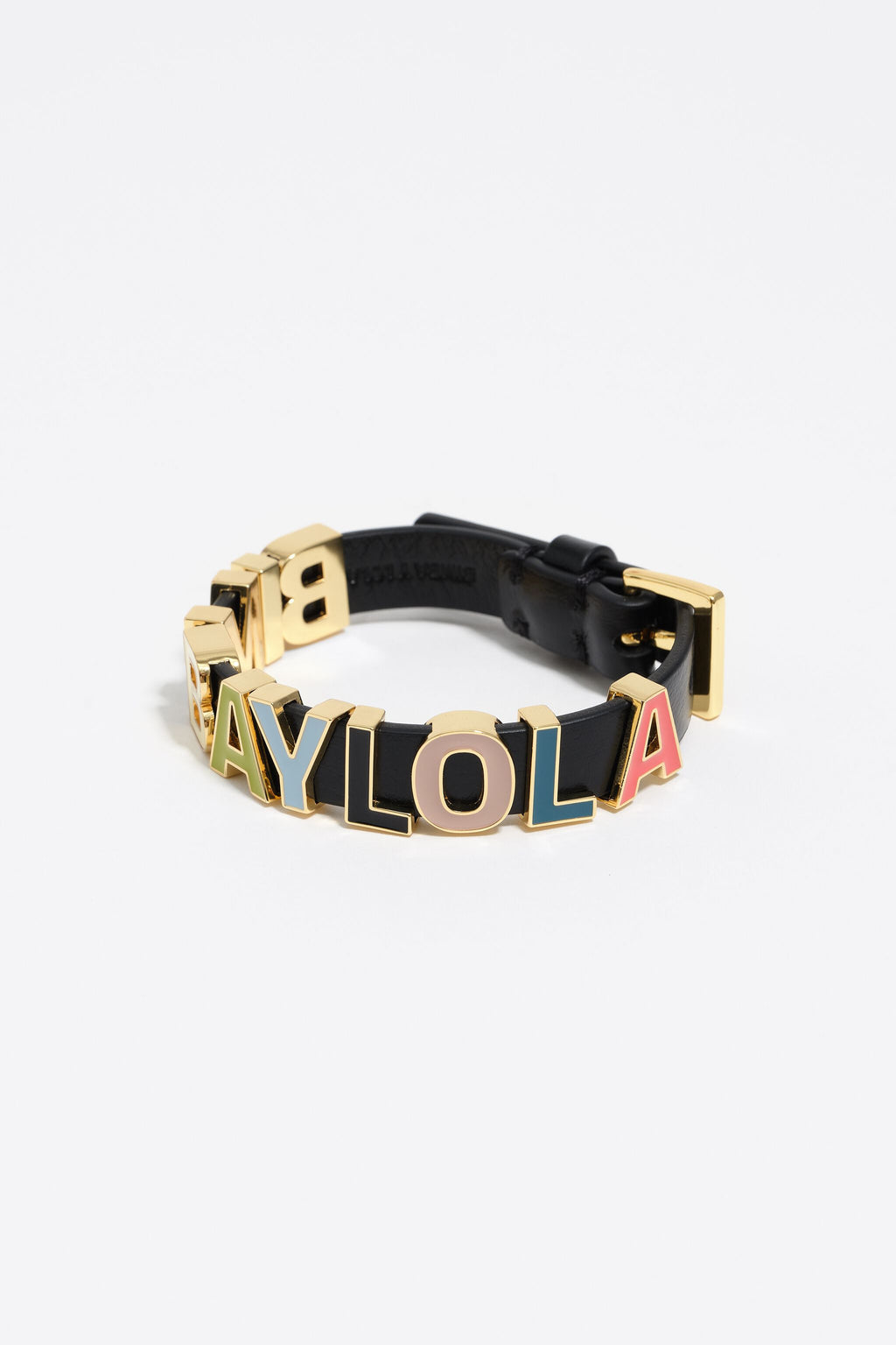 Multicolored logo strap bracelet