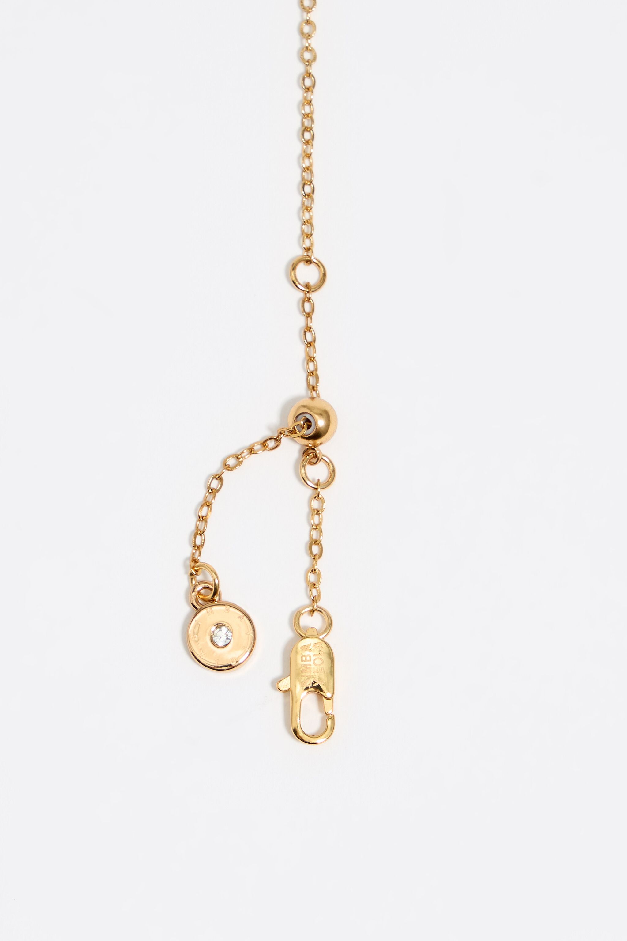 Dark gold panther head necklace