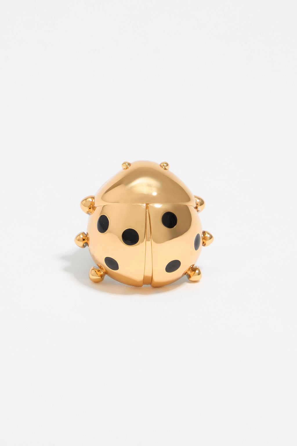 Two-tone ladybug ring
