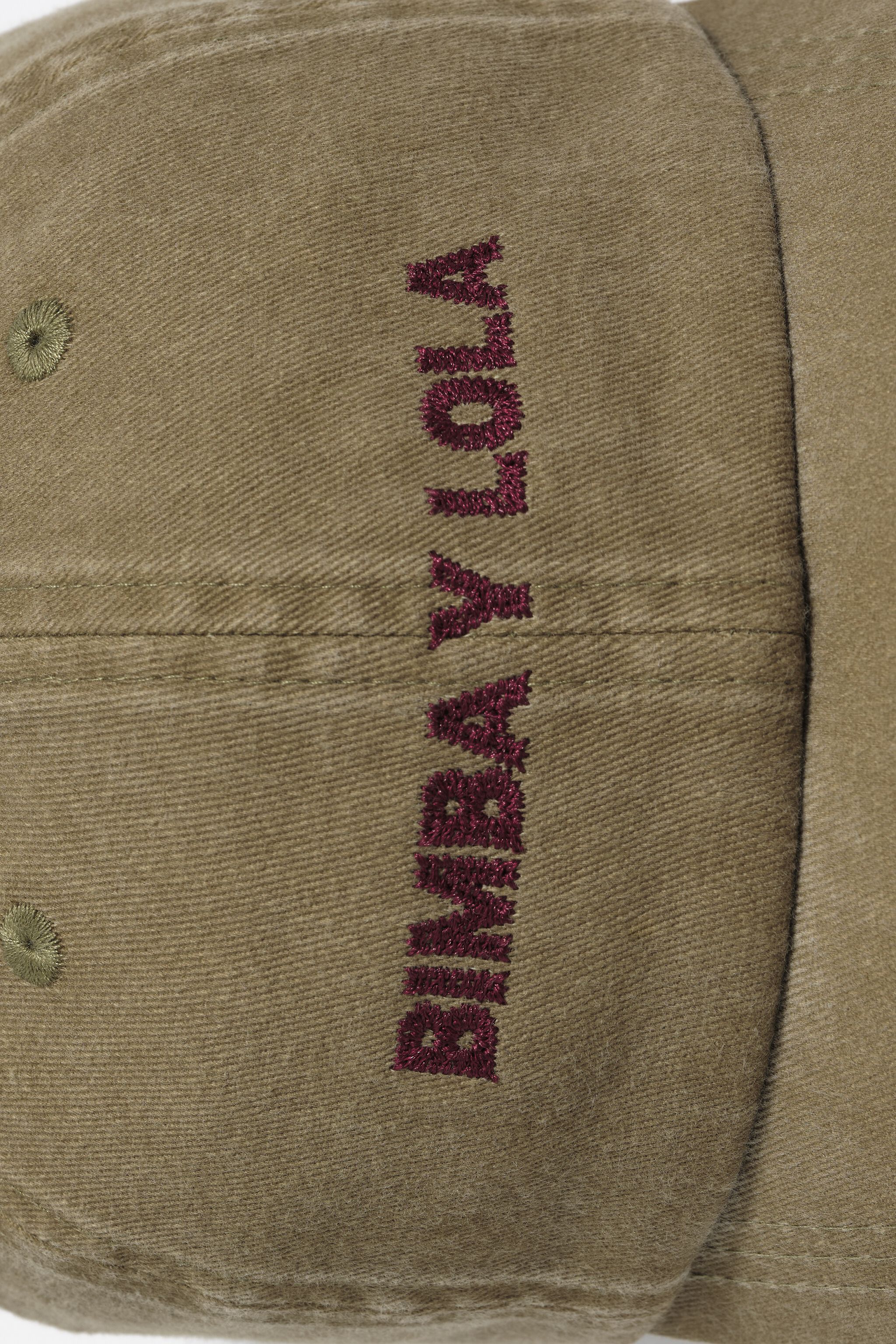 Washed camel cotton cap