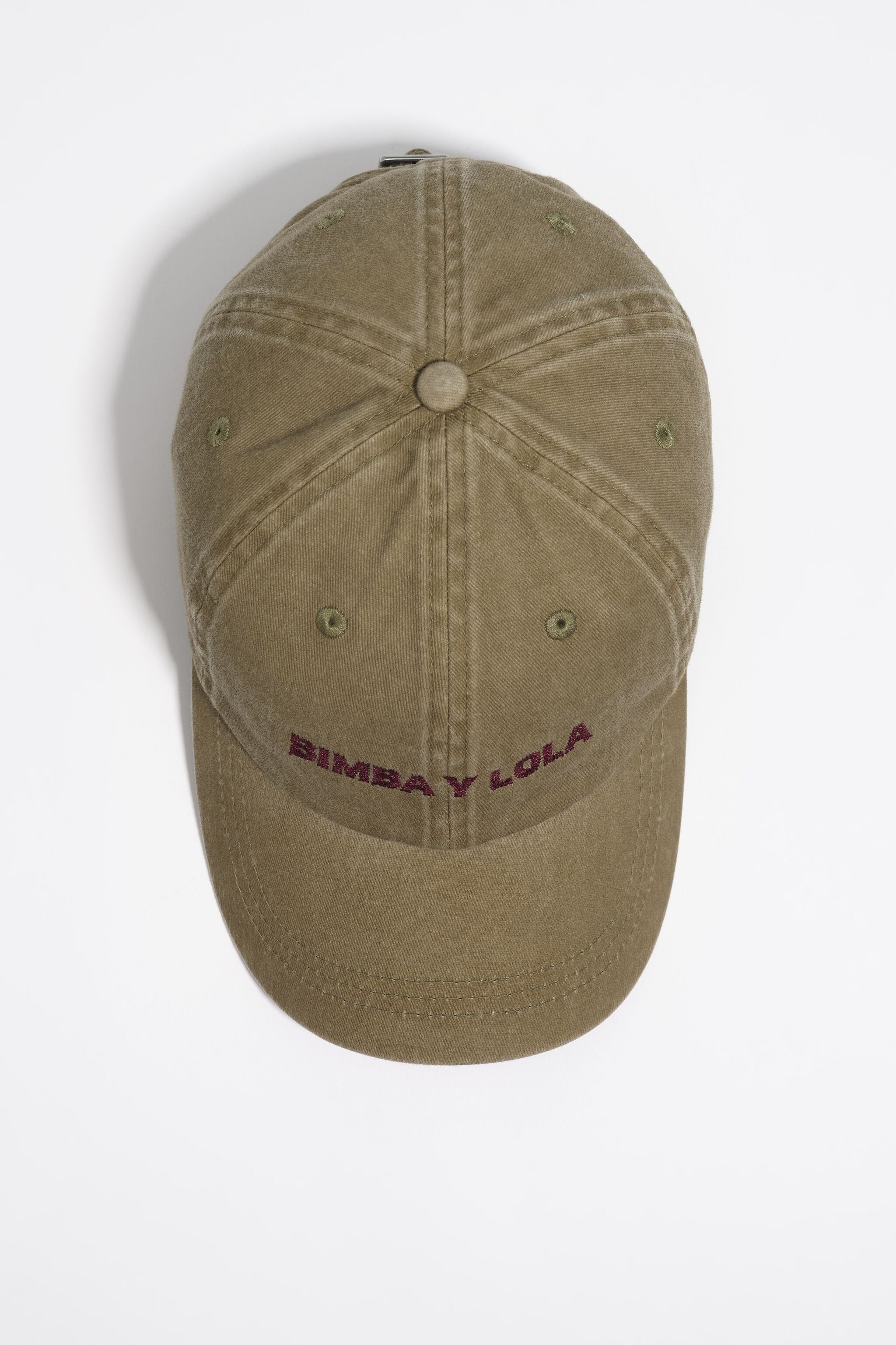 Washed camel cotton cap