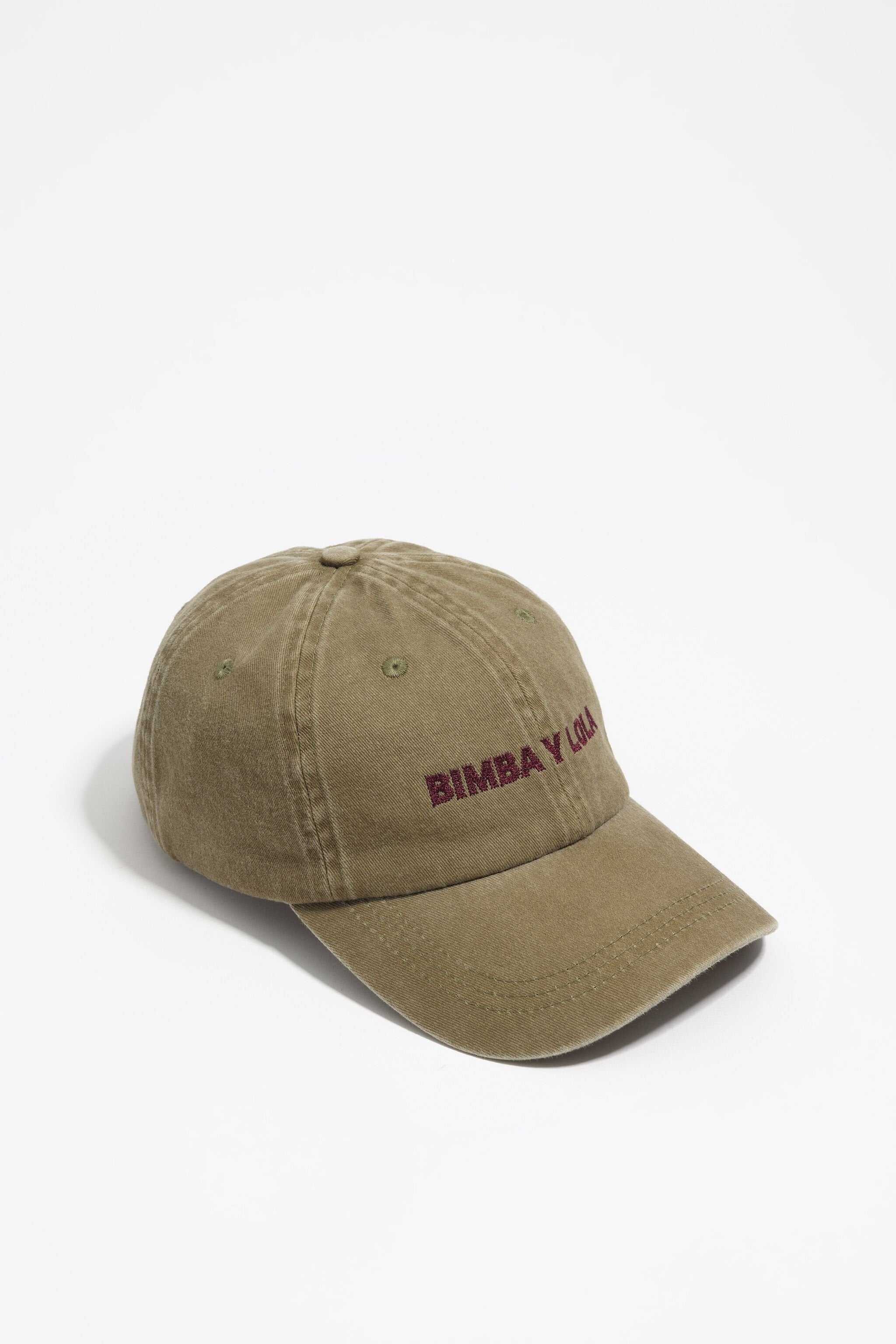 Washed camel cotton cap