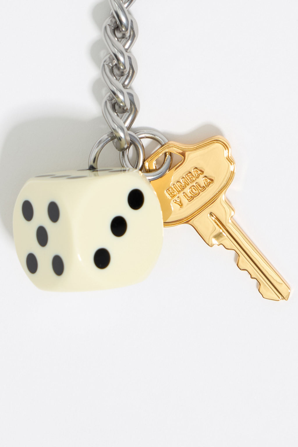 Key and dice key ring