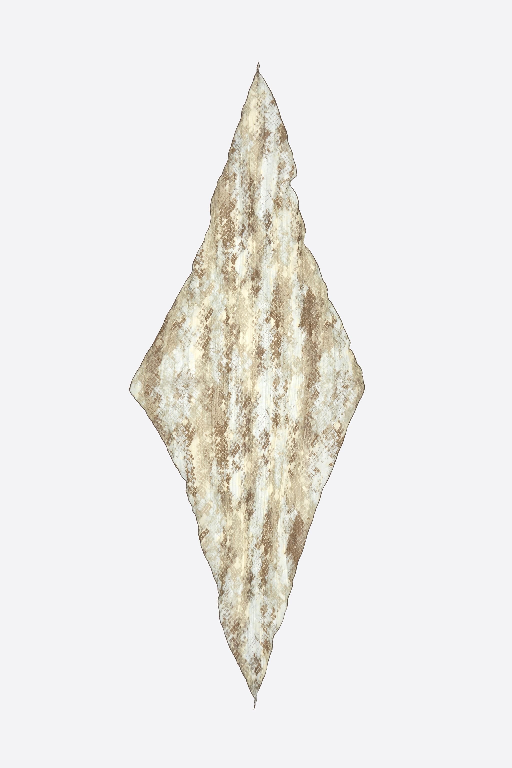 Taupe Snake print scarf