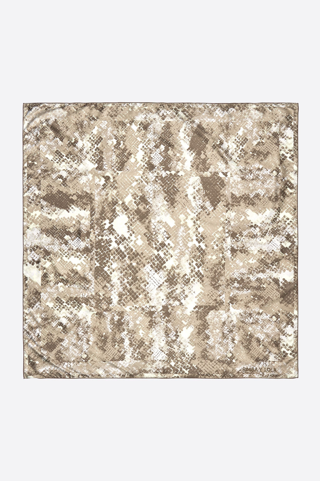 Taupe Snake print scarf