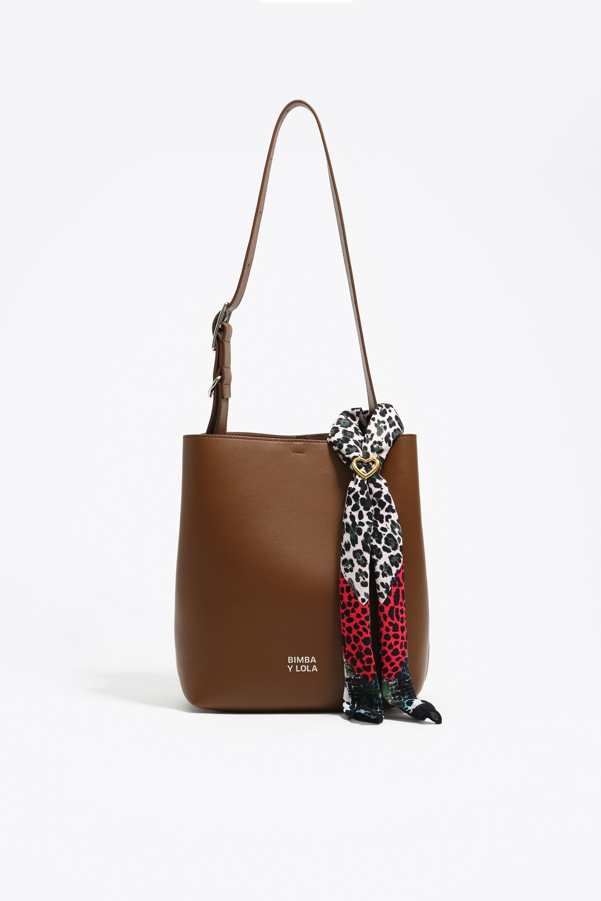 Animal print borders scarf bag charm