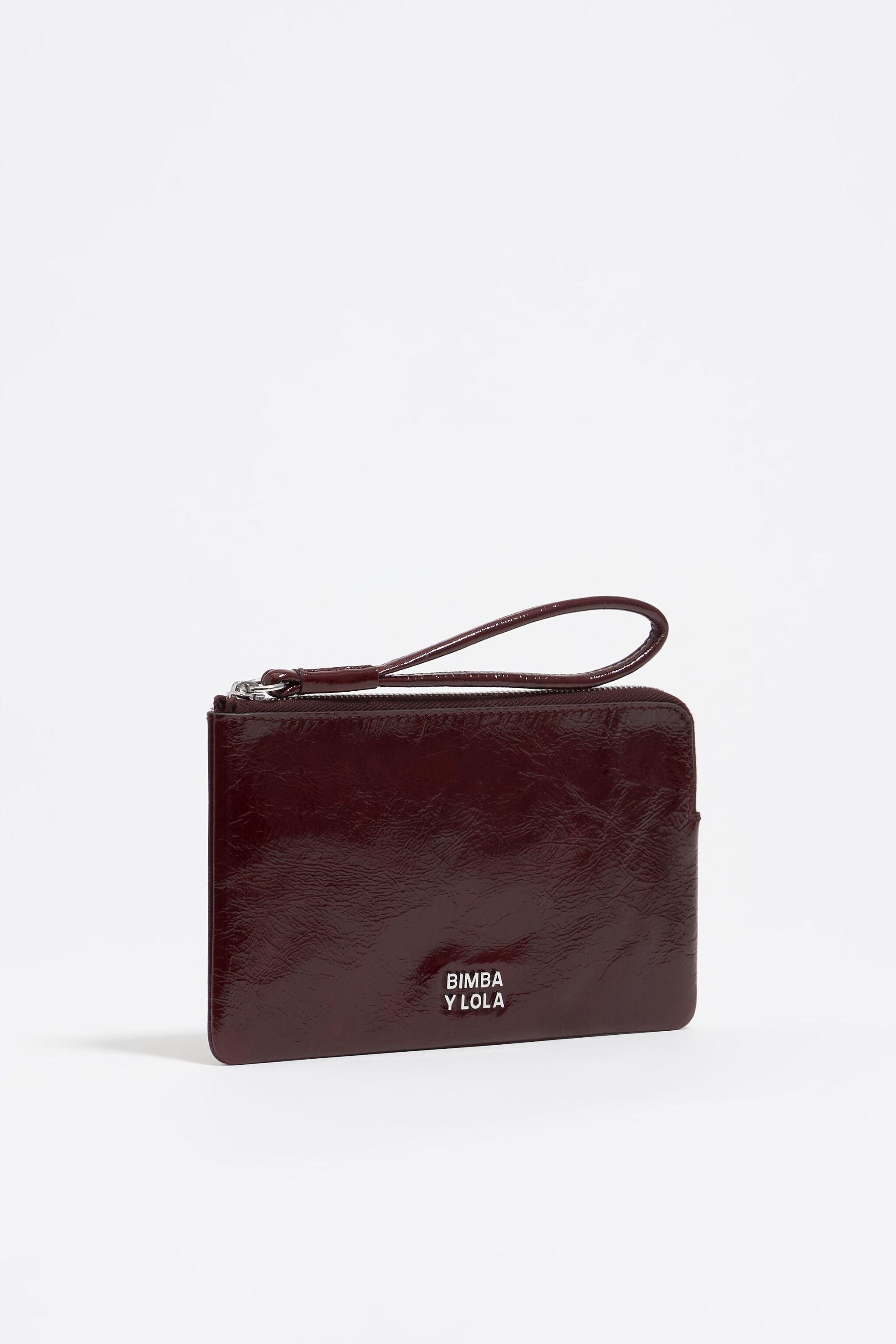 Large chestnut leather coin purse