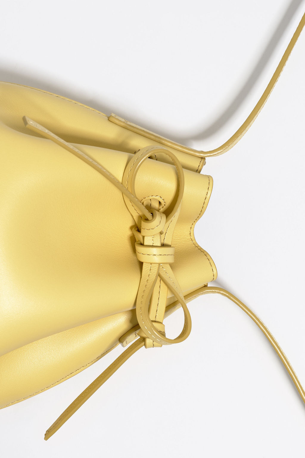 Banana leather bucket bag