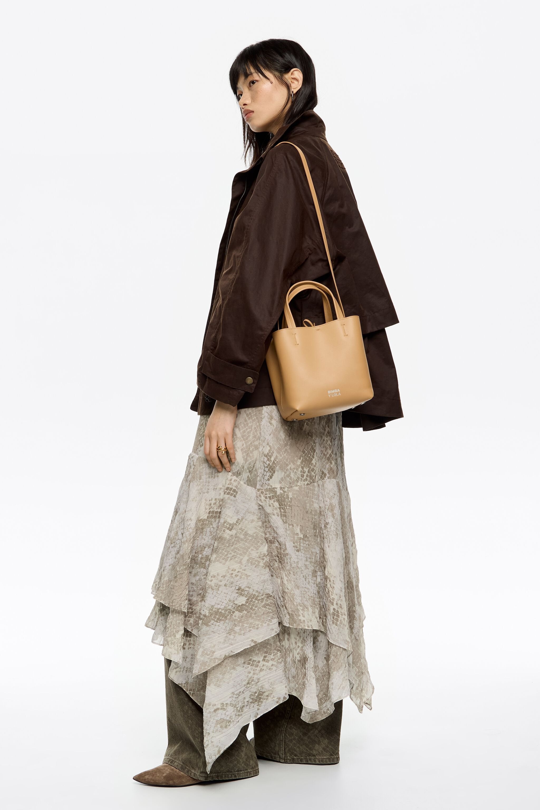 Small desert leather Chihuahua bag