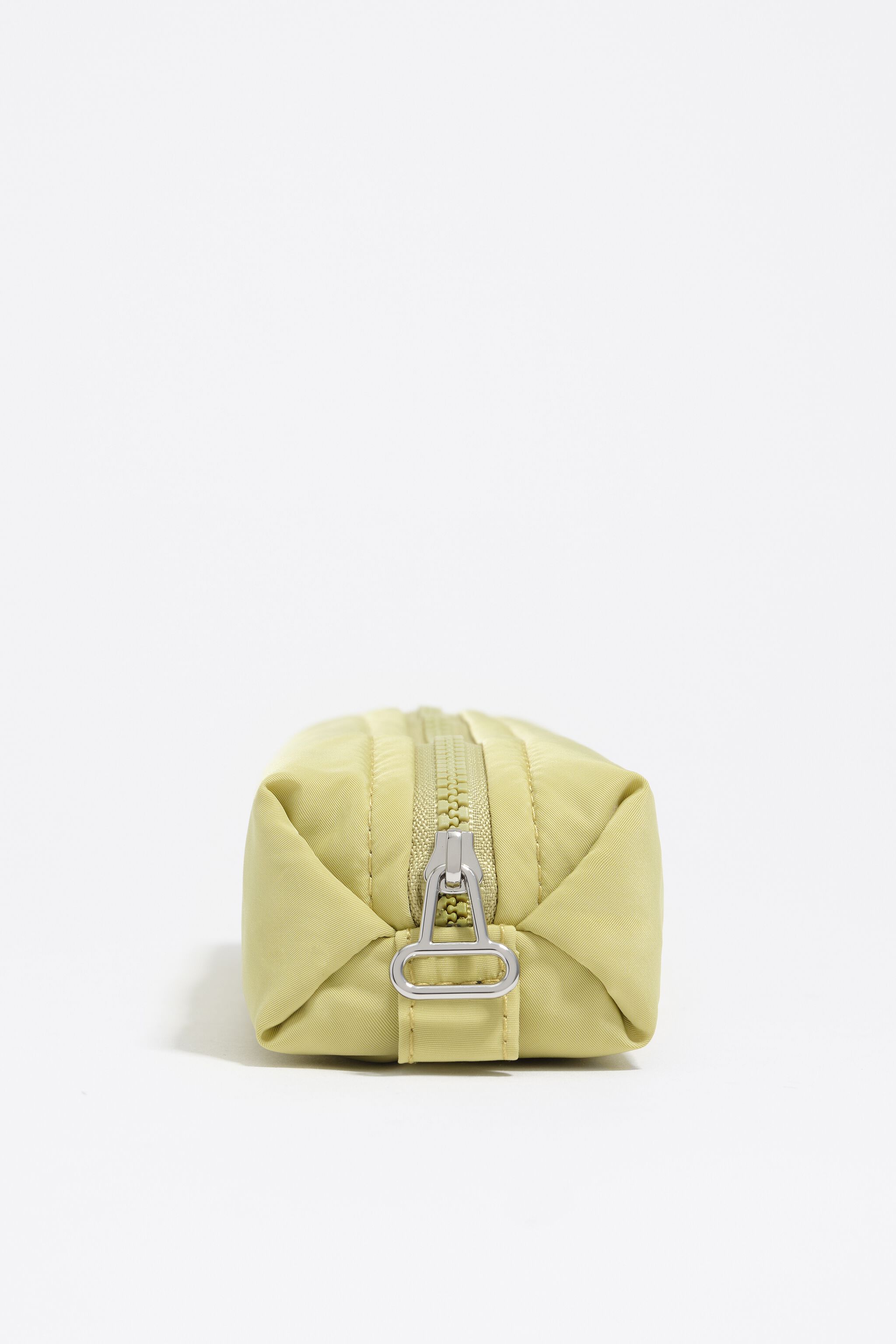 Pale lime nylon make-up case