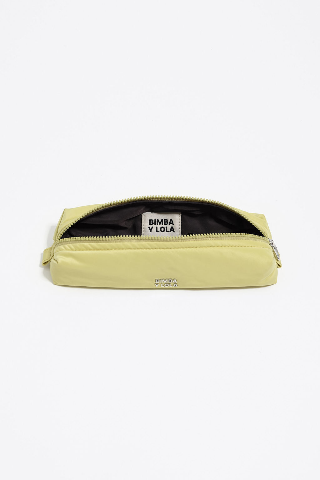 Pale lime nylon make-up case