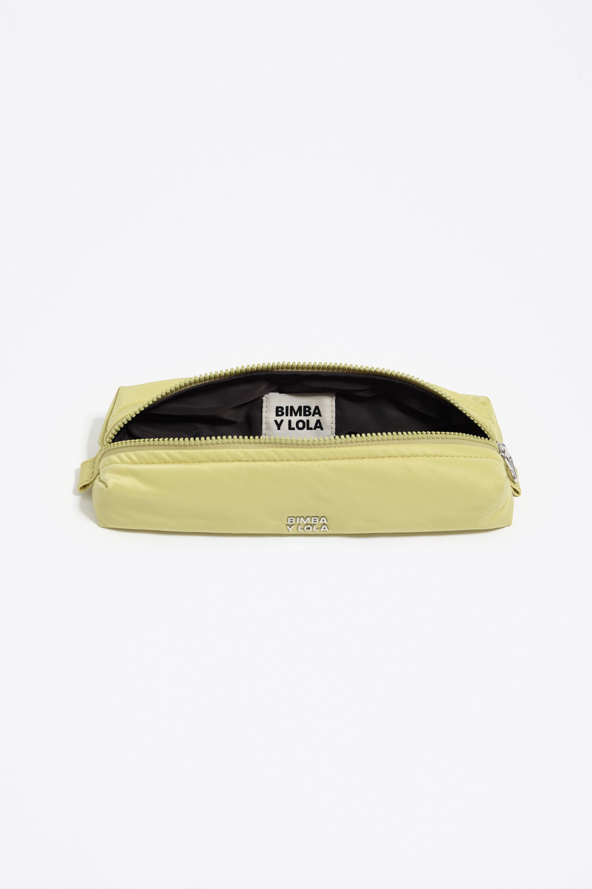 Pale lime nylon make-up case