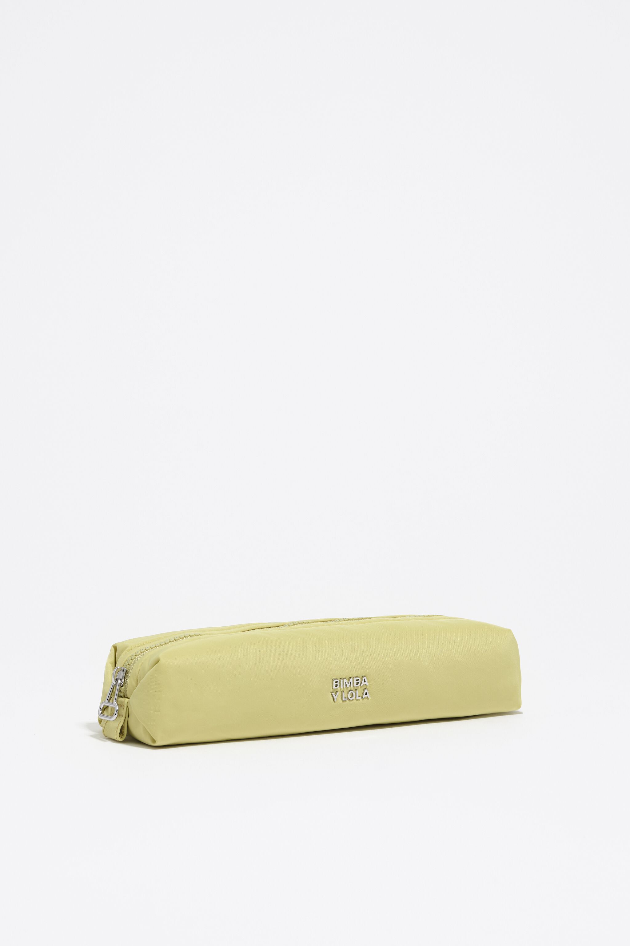 Pale lime nylon make-up case