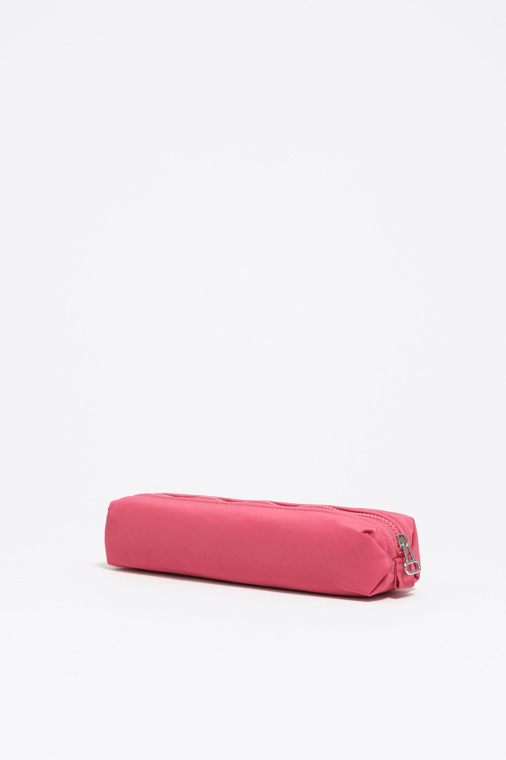 Dark pink nylon make-up case