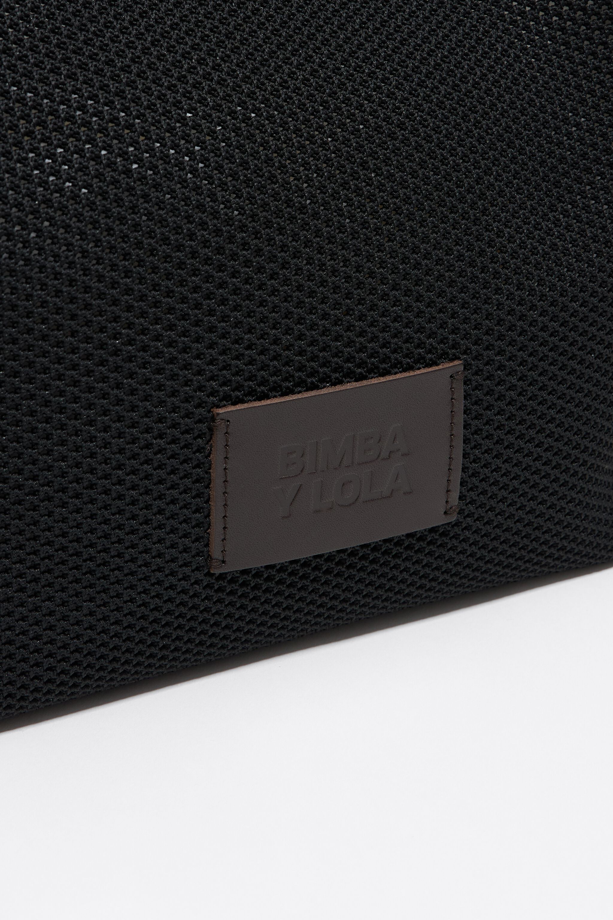 Medium black Flyknit shopper bag