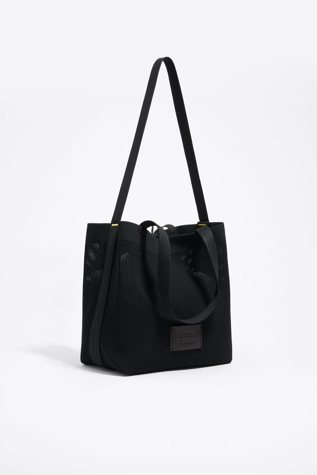 Medium black Flyknit shopper bag