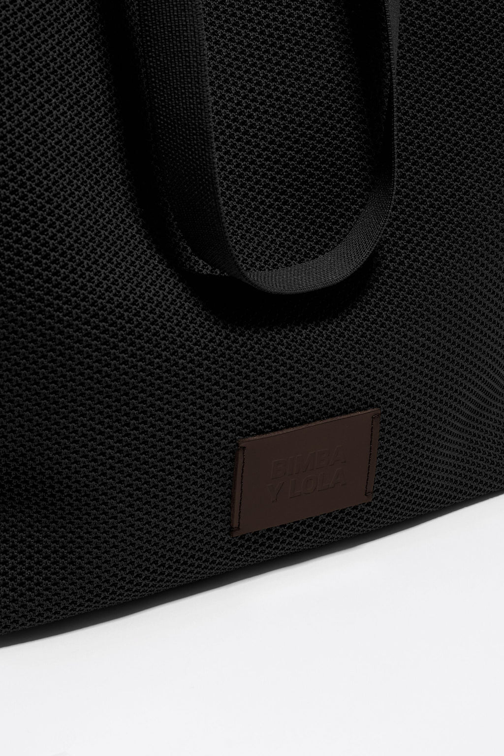 Large black nylon Chihuahua shopper bag