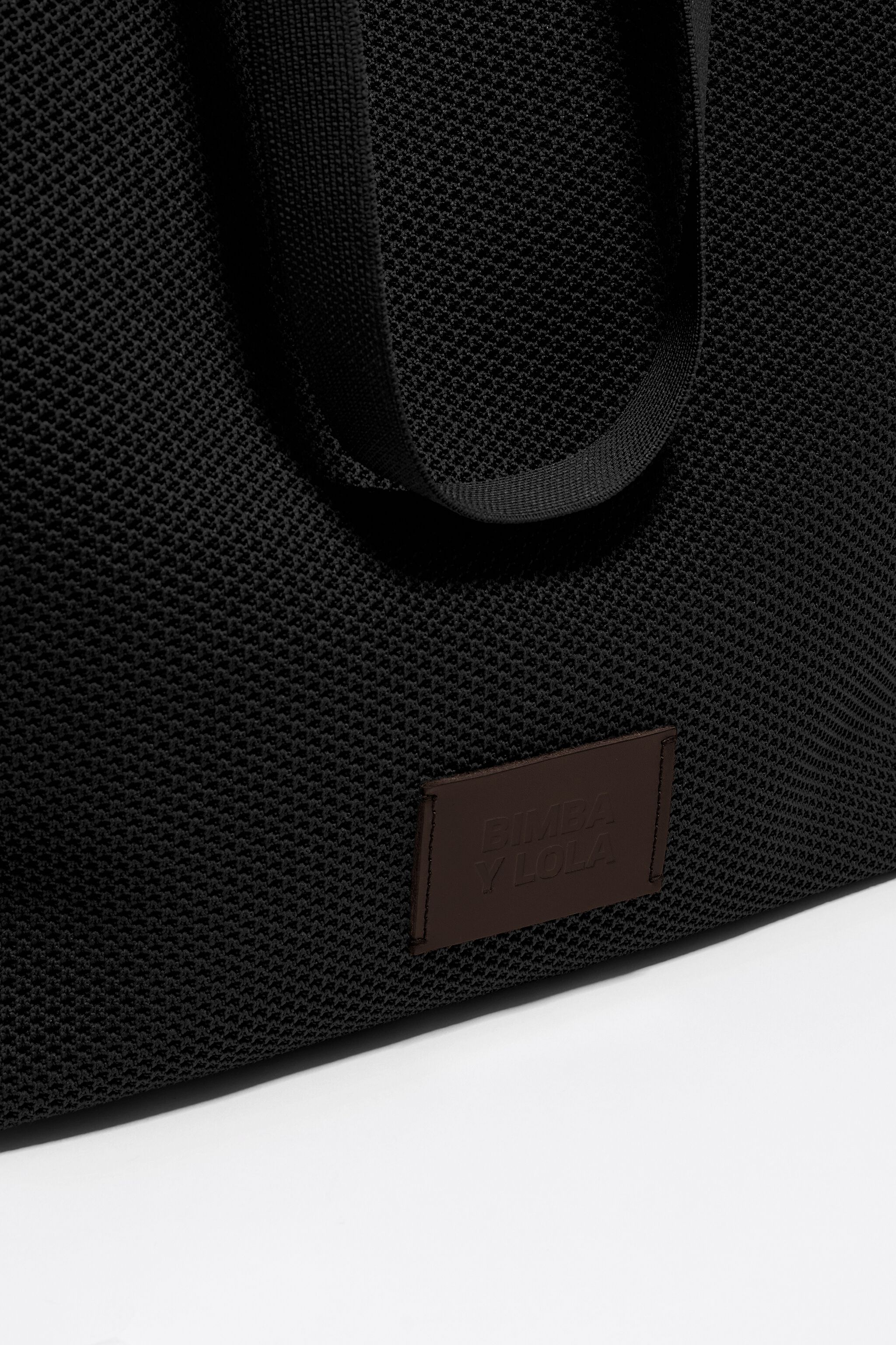 Large black nylon Chihuahua shopper bag