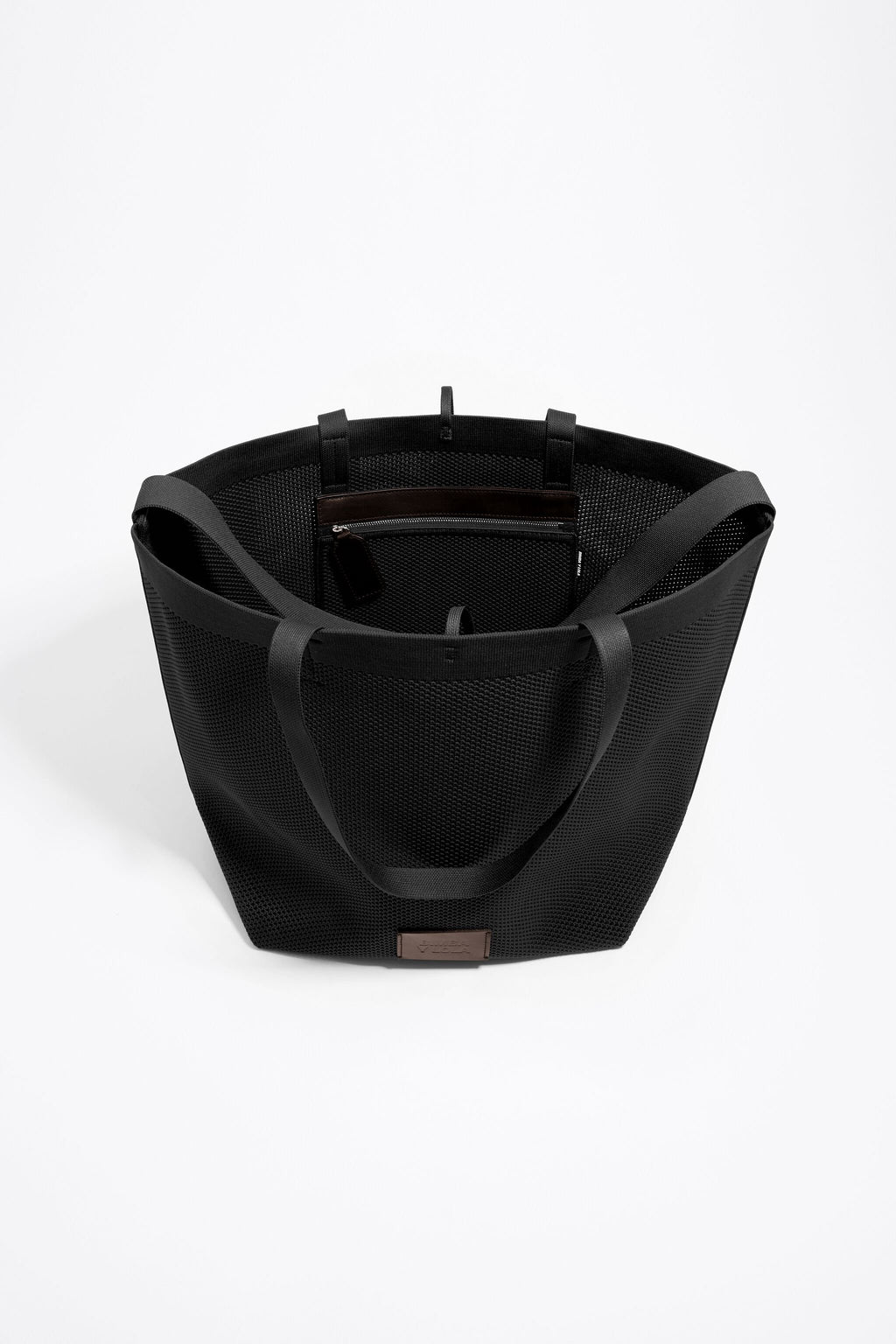 Large black nylon Chihuahua shopper bag