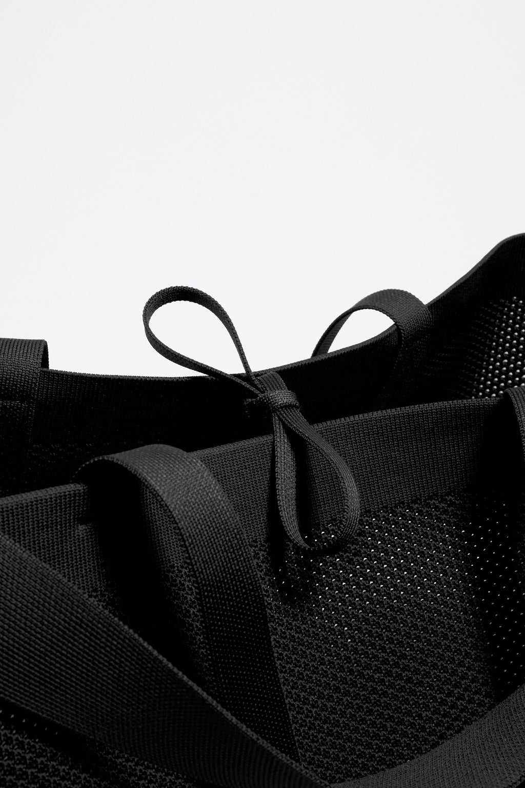 Large black nylon Chihuahua shopper bag