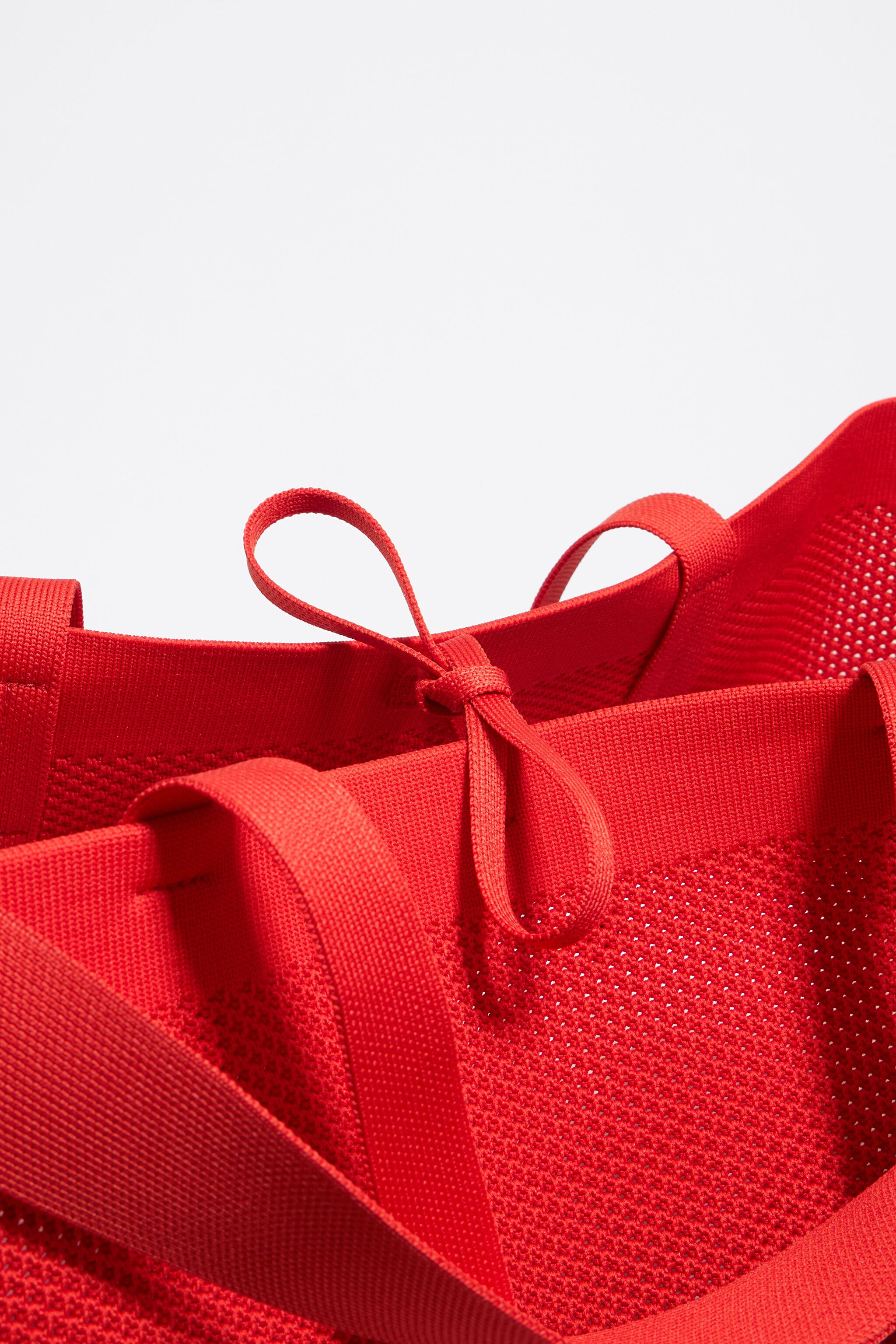 Large tomato nylon Chihuahua shopper bag