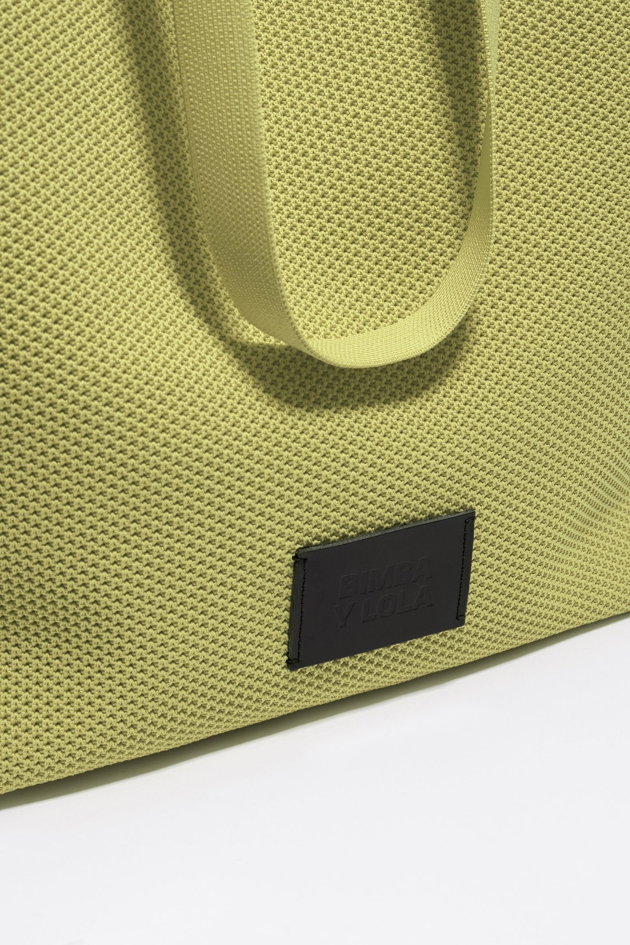 Large kiwi nylon Chihuahua shopper bag