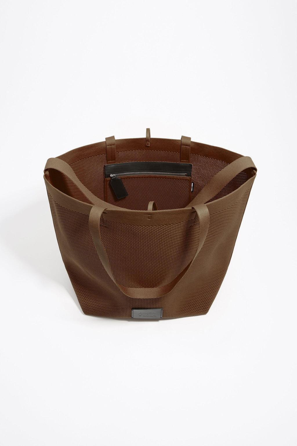 Large brown nylon Chihuahua shopper bag