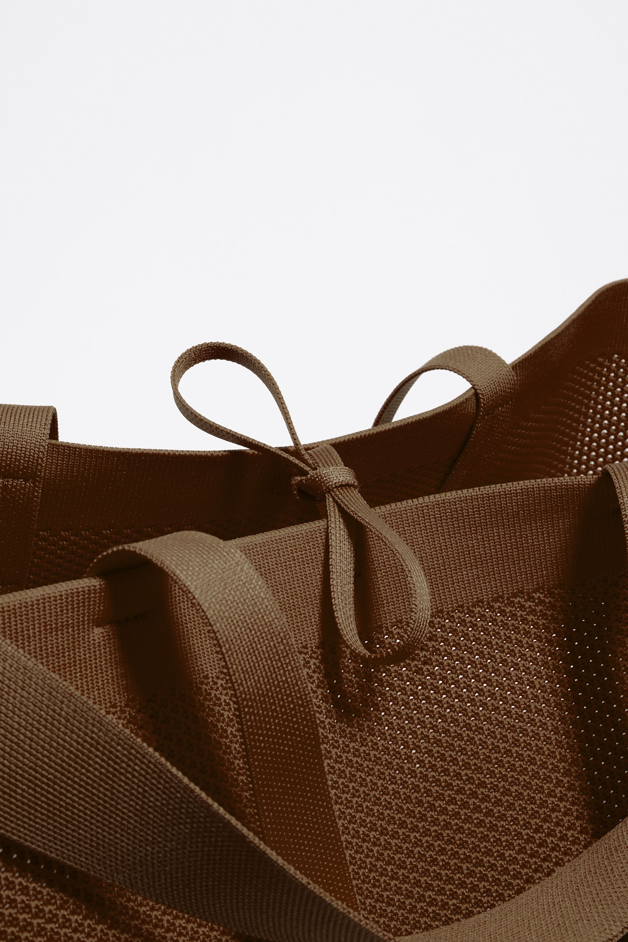 Large brown nylon Chihuahua shopper bag