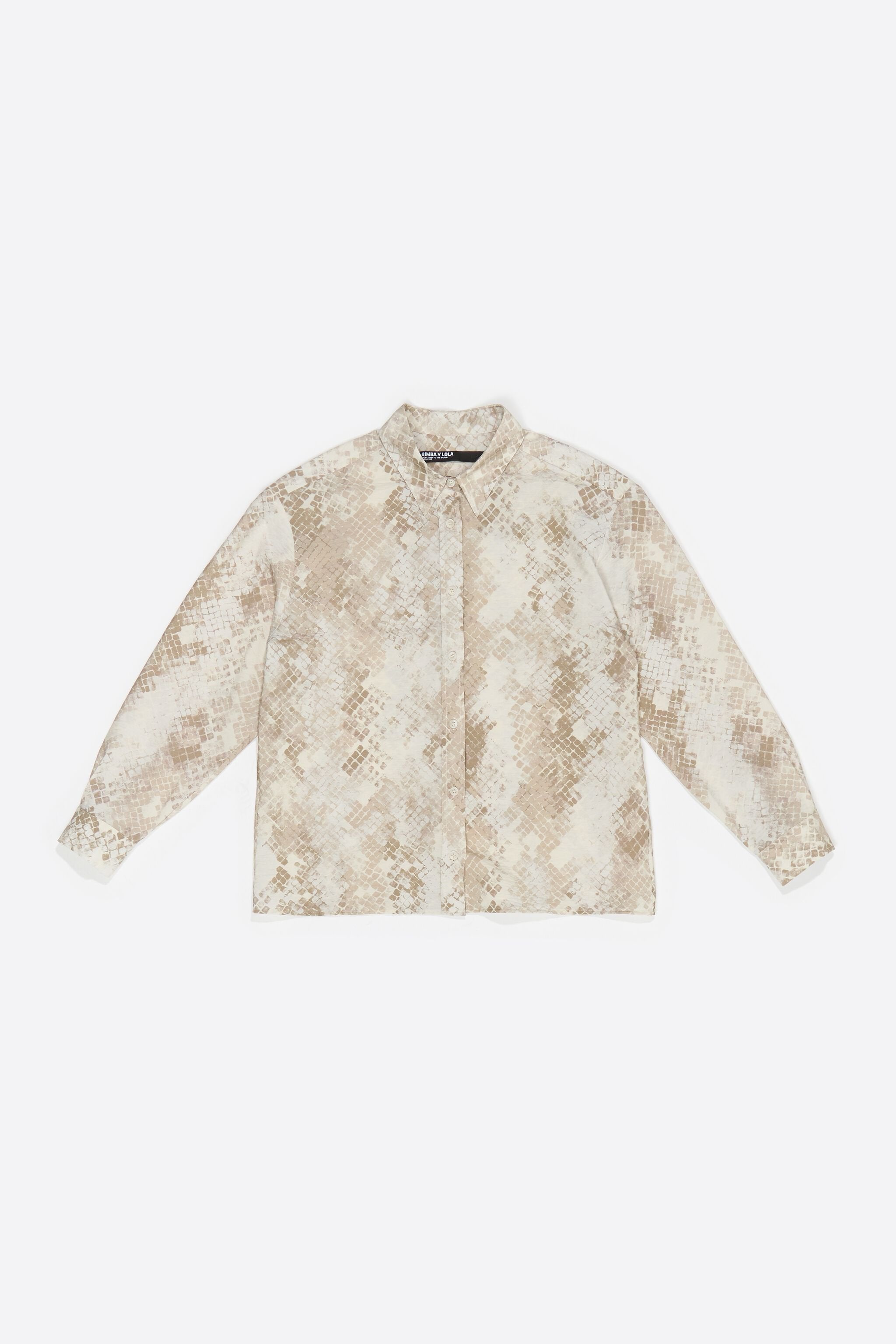 Taupe Snake boxy shirt