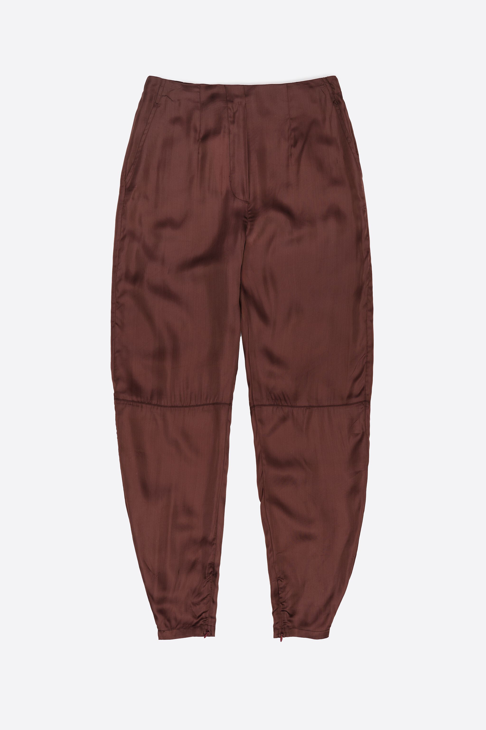 Brown viscose harem trousers